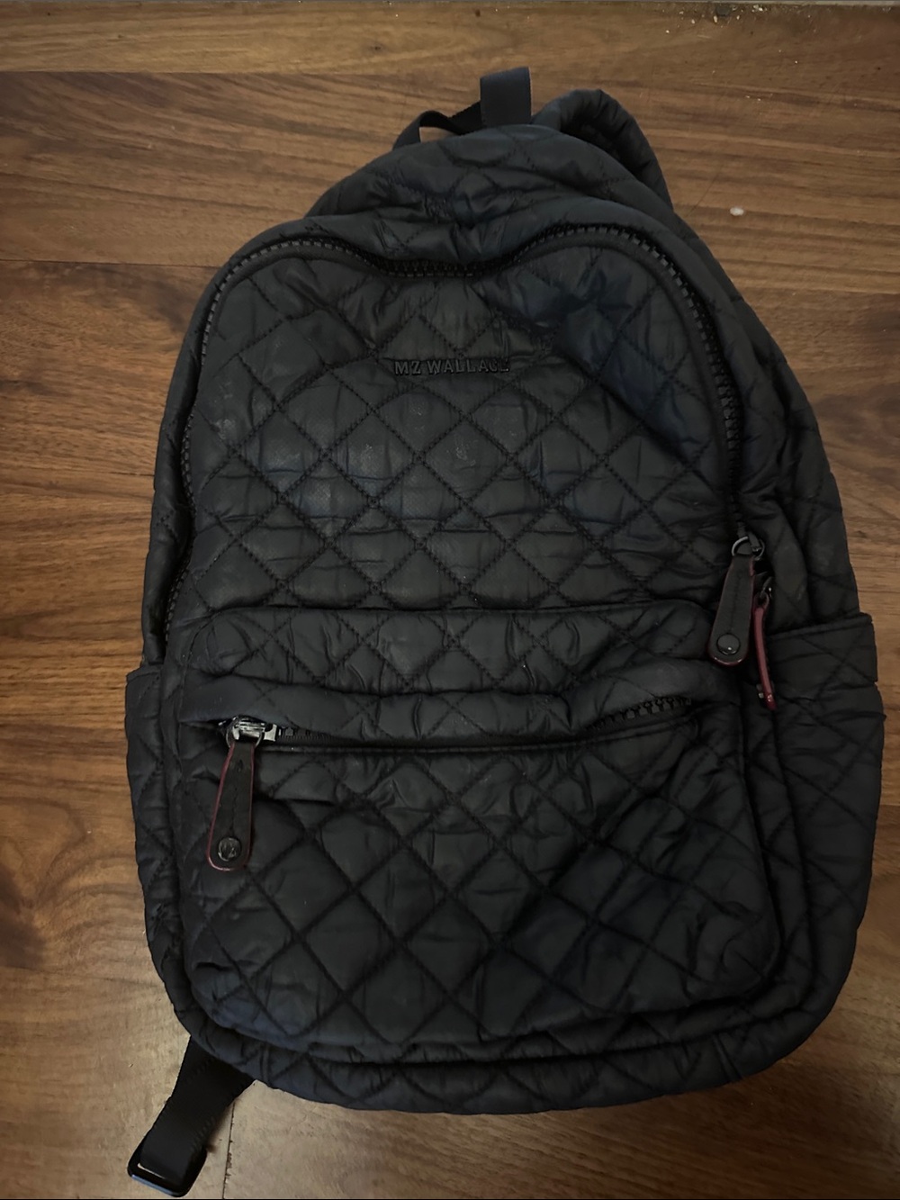 MZ Wallace Black Quilted Mini Backpack - Picture 2 of 6